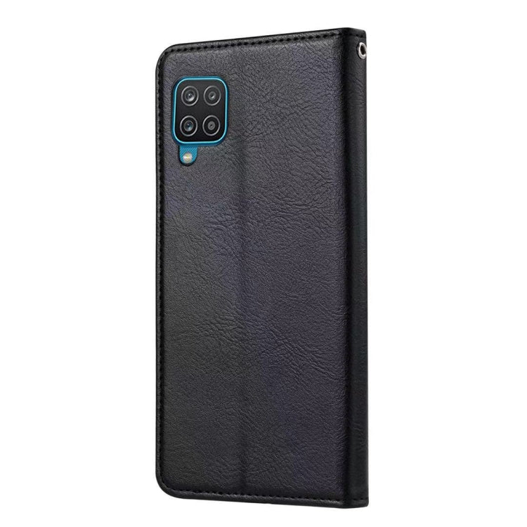For Samsung Galaxy A12 5G Knead Skin Texture Horizontal Flip Leather Case with Photo Frame & Holder & Card Slots & Wallet