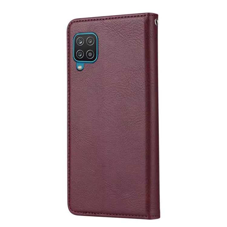 For Samsung Galaxy A12 5G Knead Skin Texture Horizontal Flip Leather Case with Photo Frame & Holder & Card Slots & Wallet