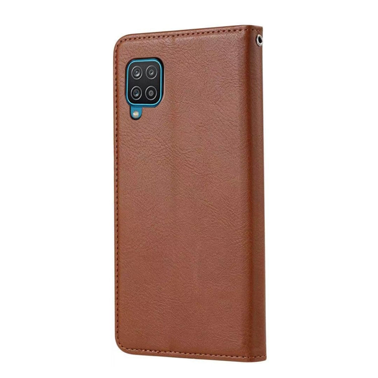 For Samsung Galaxy A12 5G Knead Skin Texture Horizontal Flip Leather Case with Photo Frame & Holder & Card Slots & Wallet
