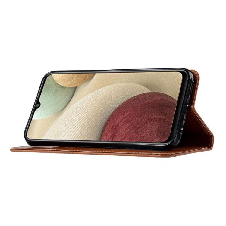 For Samsung Galaxy A12 5G Knead Skin Texture Horizontal Flip Leather Case with Photo Frame & Holder & Card Slots & Wallet