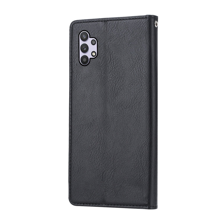 For Samsung Galaxy A32 5G Knead Skin Texture Horizontal Flip Leather Case with Photo Frame & Holder & Card Slots & Wallet