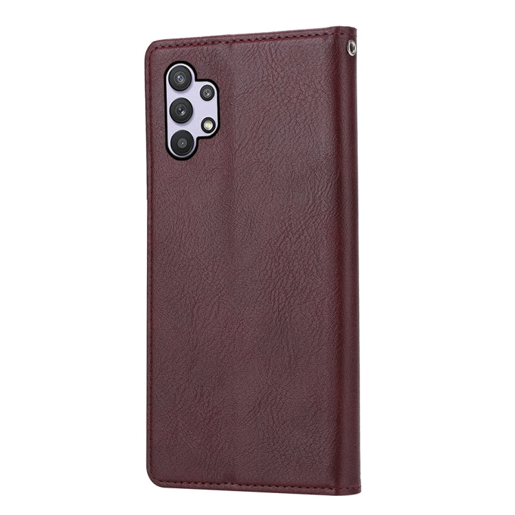 For Samsung Galaxy A32 5G Knead Skin Texture Horizontal Flip Leather Case with Photo Frame & Holder & Card Slots & Wallet