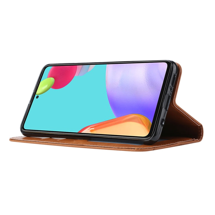 For Samsung Galaxy A52 5G / 4G Knead Skin Texture Horizontal Flip Leather Case with Photo Frame & Holder & Card Slots & Wallet