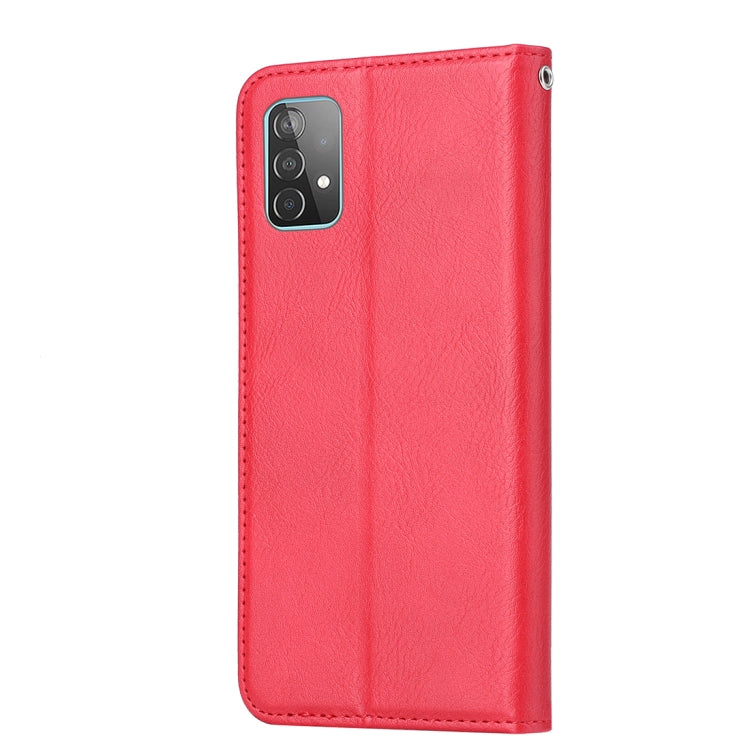 For Samsung Galaxy A72 5G / 4G Knead Skin Texture Horizontal Flip Leather Case with Photo Frame & Holder & Card Slots & Wallet