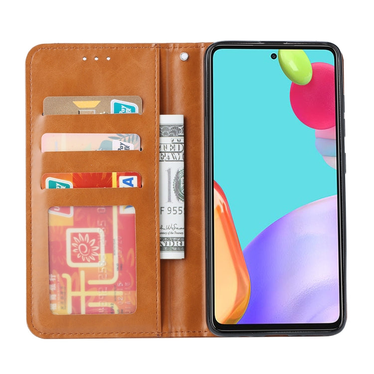 For Samsung Galaxy A72 5G / 4G Knead Skin Texture Horizontal Flip Leather Case with Photo Frame & Holder & Card Slots & Wallet
