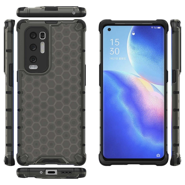 For OPPO Reno5 Pro+ Shockproof Honeycomb PC + TPU Case