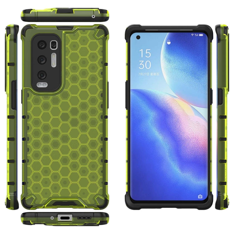 For OPPO Reno5 Pro+ Shockproof Honeycomb PC + TPU Case