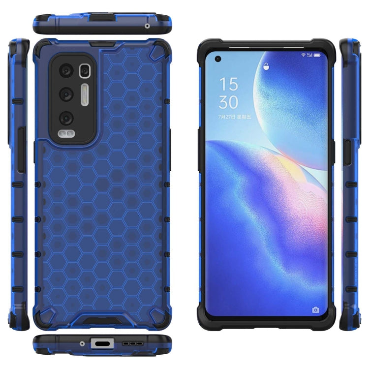 For OPPO Reno5 Pro+ Shockproof Honeycomb PC + TPU Case