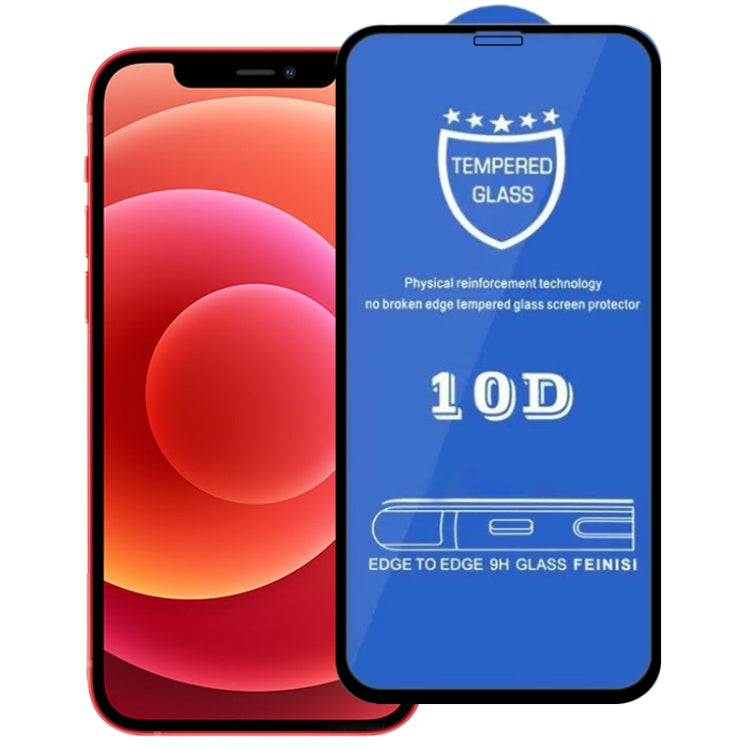 For iPhone 12 mini 9H 10D Full Screen Tempered Glass Screen Protector
