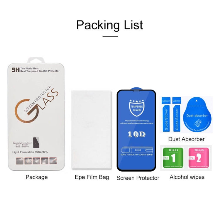 For iPhone 12 / 12 Pro 9H 10D Full Screen Tempered Glass Screen Protector