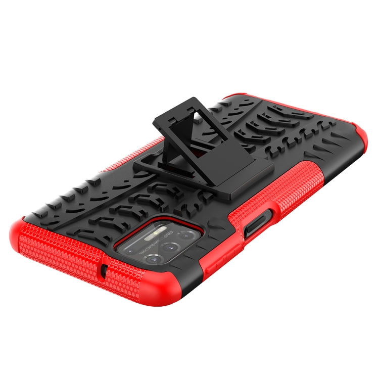 For Motorola Moto G Stylus (2021) Tire Texture Shockproof TPU+PC Protective Case with Holder