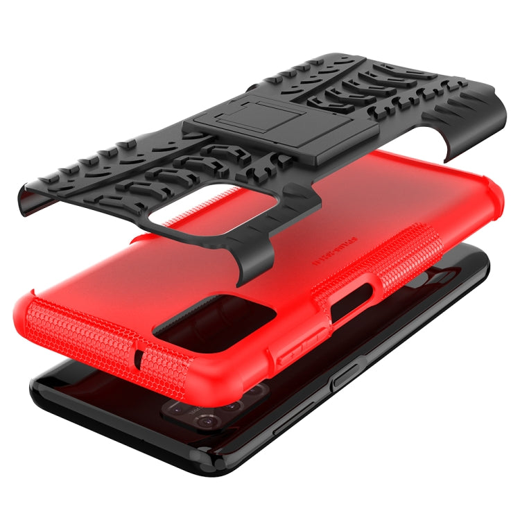 For Motorola Moto G Stylus (2021) Tire Texture Shockproof TPU+PC Protective Case with Holder