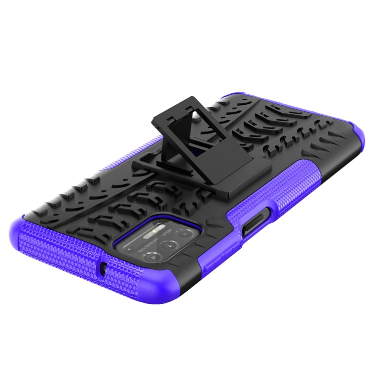 For Motorola Moto G Stylus (2021) Tire Texture Shockproof TPU+PC Protective Case with Holder