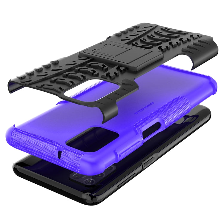 For Motorola Moto G Stylus (2021) Tire Texture Shockproof TPU+PC Protective Case with Holder