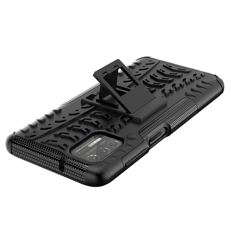 For Motorola Moto G Stylus (2021) Tire Texture Shockproof TPU+PC Protective Case with Holder
