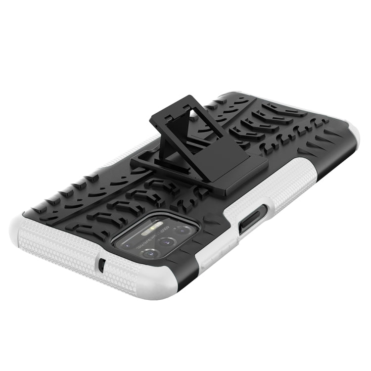 For Motorola Moto G Stylus (2021) Tire Texture Shockproof TPU+PC Protective Case with Holder