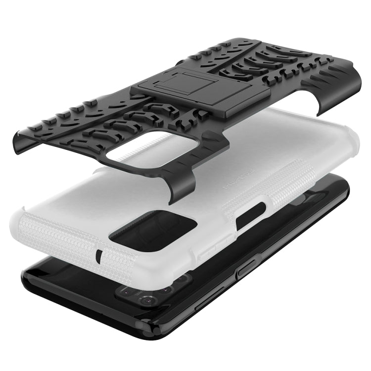 For Motorola Moto G Stylus (2021) Tire Texture Shockproof TPU+PC Protective Case with Holder