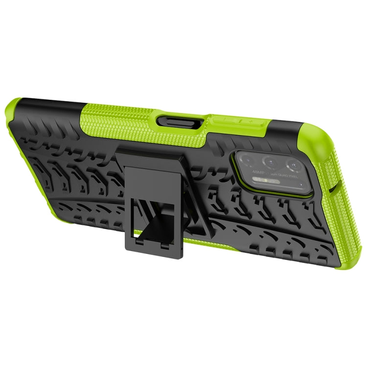 For Motorola Moto G Stylus (2021) Tire Texture Shockproof TPU+PC Protective Case with Holder