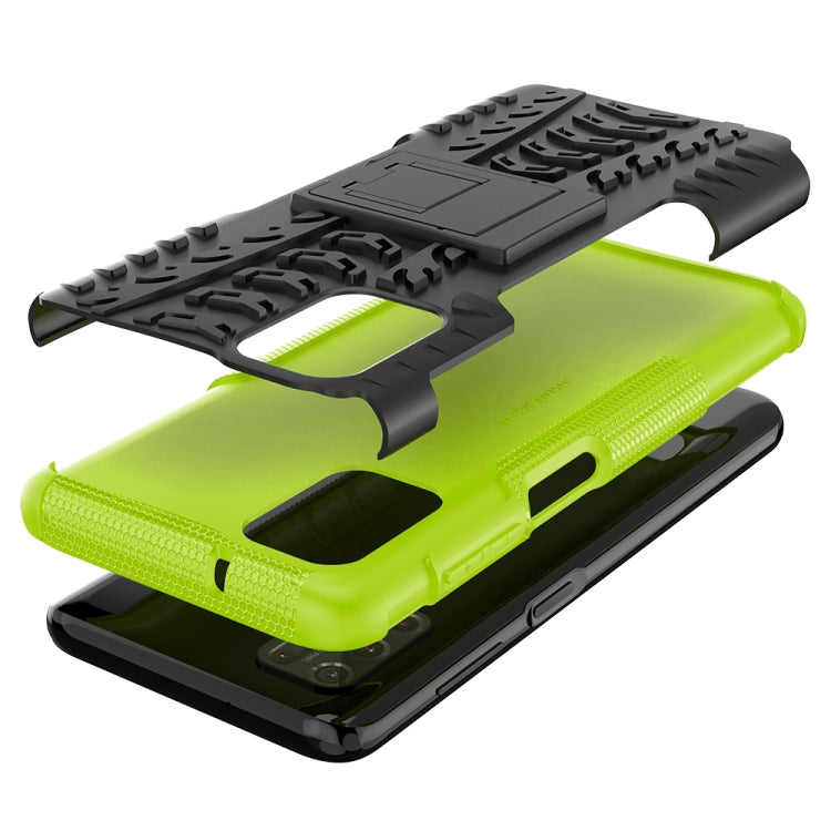 For Motorola Moto G Stylus (2021) Tire Texture Shockproof TPU+PC Protective Case with Holder