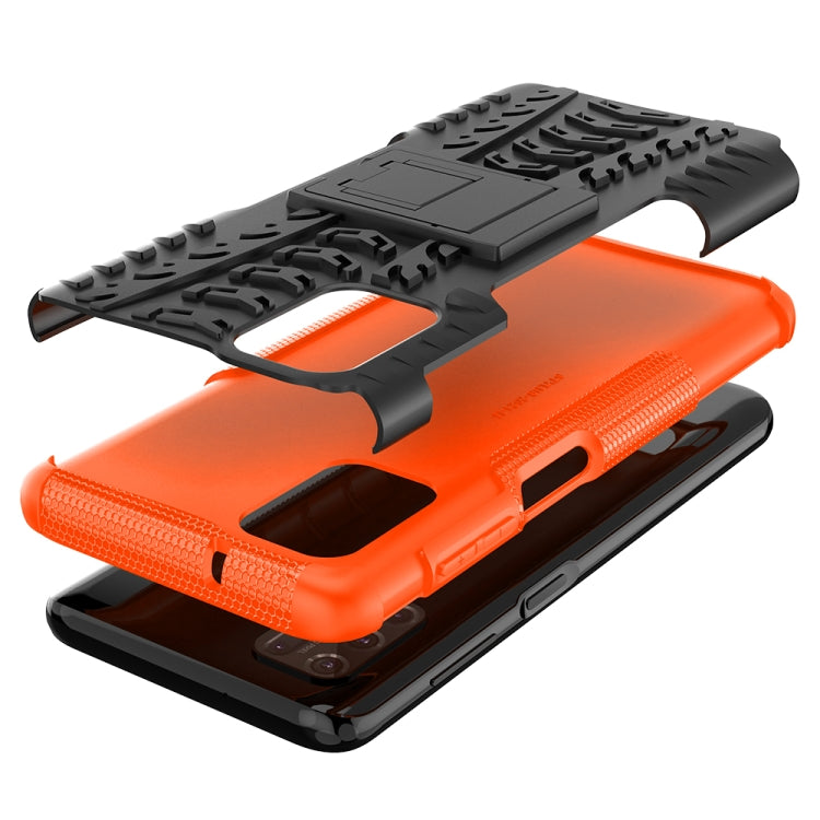 For Motorola Moto G Stylus (2021) Tire Texture Shockproof TPU+PC Protective Case with Holder