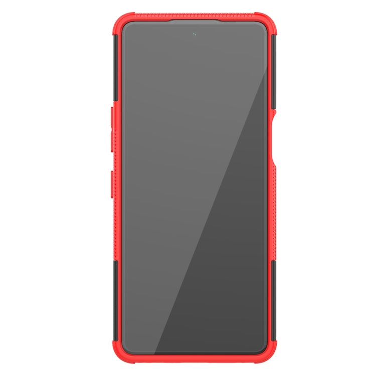 For LG Stylo 7 5G Tire Texture Shockproof TPU+PC Protective Case with Holder