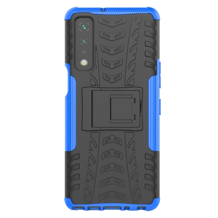 For LG Stylo 7 5G Tire Texture Shockproof TPU+PC Protective Case with Holder