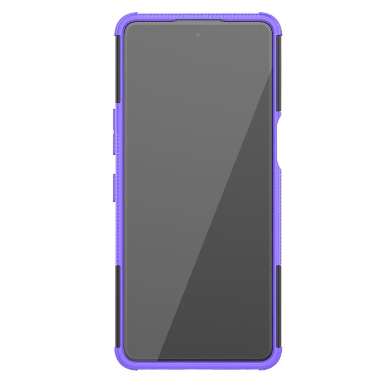 For LG Stylo 7 5G Tire Texture Shockproof TPU+PC Protective Case with Holder