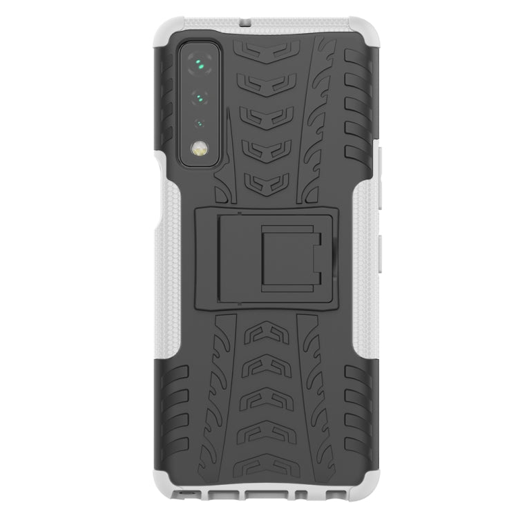 For LG Stylo 7 5G Tire Texture Shockproof TPU+PC Protective Case with Holder