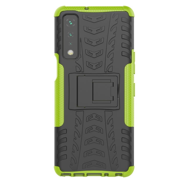 For LG Stylo 7 5G Tire Texture Shockproof TPU+PC Protective Case with Holder
