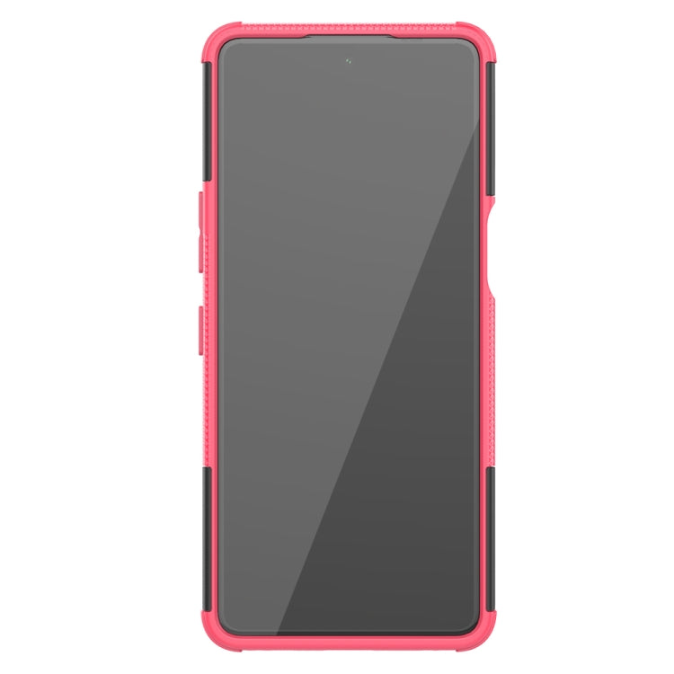 For LG Stylo 7 5G Tire Texture Shockproof TPU+PC Protective Case with Holder