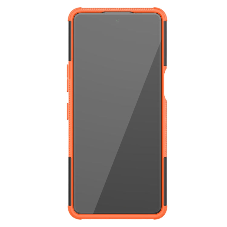 For LG Stylo 7 5G Tire Texture Shockproof TPU+PC Protective Case with Holder