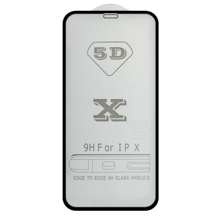 For iPhone 12 mini 9H 5D Full Glue Full Screen Tempered Glass Film