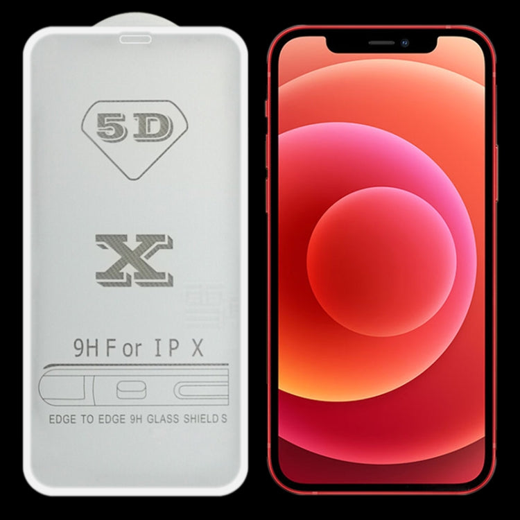 For iPhone 12 mini 9H 5D Full Glue Full Screen Tempered Glass Film