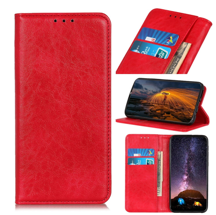 For Motorola Edge S / Moto G100 Magnetic Crazy Horse Texture Horizontal Flip Leather Case with Holder & Card Slots & Wallet