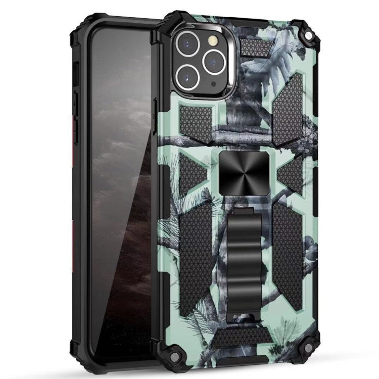 For iPhone 11 Pro Camouflage Armor Shockproof TPU + PC Magnetic Protective Case with Holder