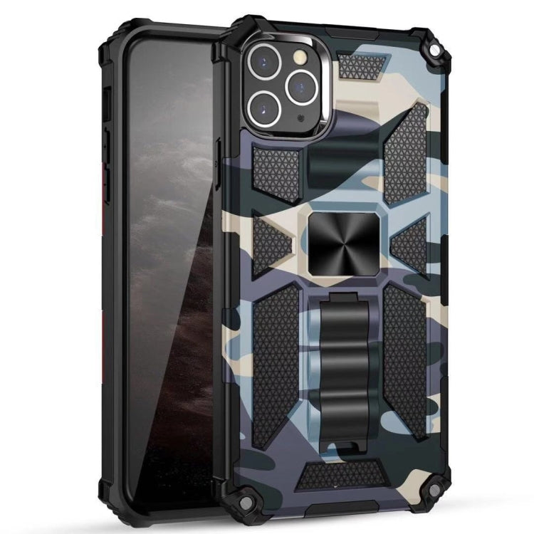 For iPhone 11 Pro Camouflage Armor Shockproof TPU + PC Magnetic Protective Case with Holder