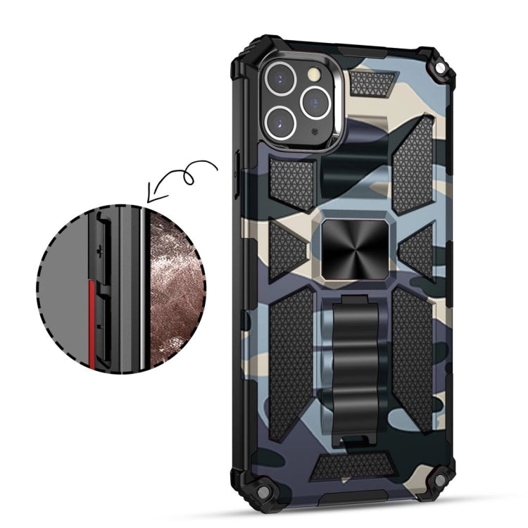 For iPhone 11 Pro Camouflage Armor Shockproof TPU + PC Magnetic Protective Case with Holder