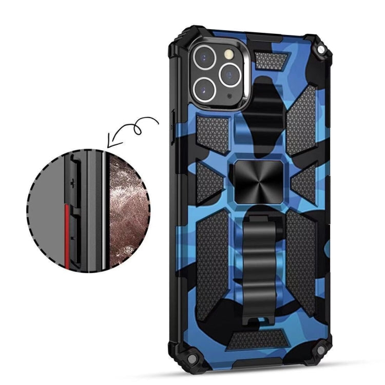 For iPhone 11 Pro Camouflage Armor Shockproof TPU + PC Magnetic Protective Case with Holder