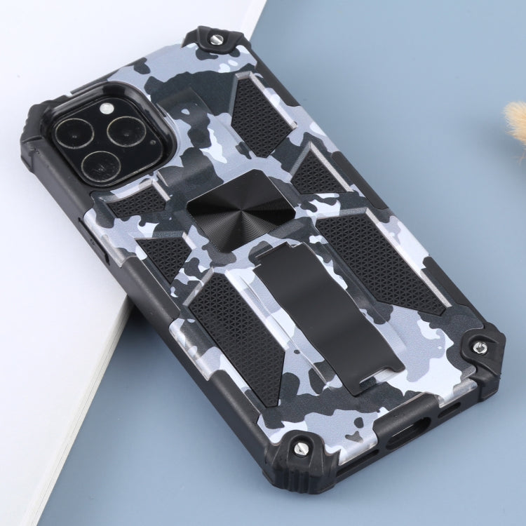 For iPhone 11 Pro Camouflage Armor Shockproof TPU + PC Magnetic Protective Case with Holder
