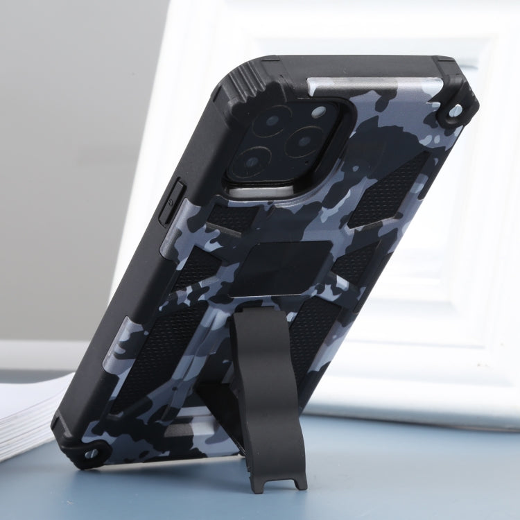 For iPhone 11 Pro Camouflage Armor Shockproof TPU + PC Magnetic Protective Case with Holder