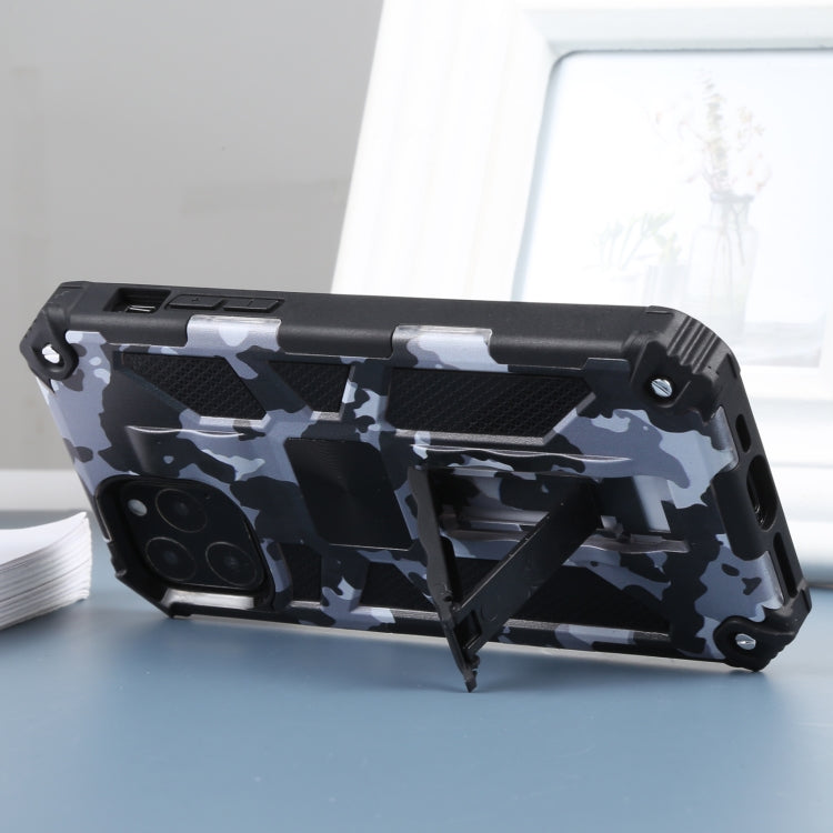 For iPhone 11 Pro Camouflage Armor Shockproof TPU + PC Magnetic Protective Case with Holder