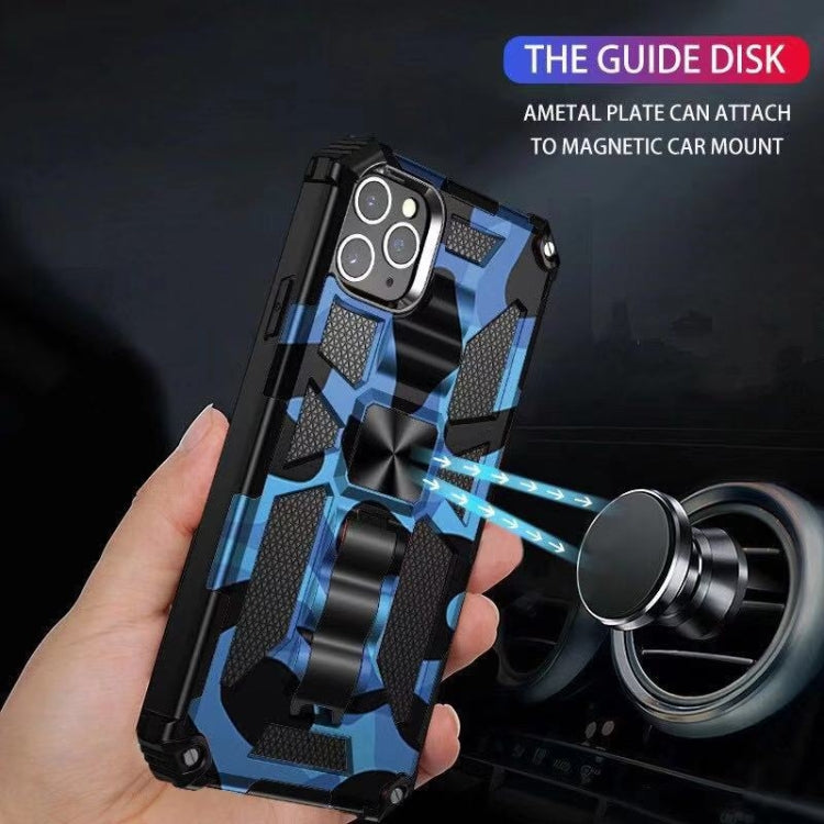 For iPhone 11 Pro Camouflage Armor Shockproof TPU + PC Magnetic Protective Case with Holder