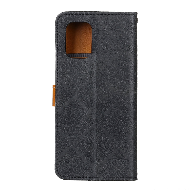 For Motorola Moto Edge S / G100 European Floral Embossed Copper Buckle Horizontal Flip PU Leather Case with Holder & Card Slots & Wallet & Photo Frame