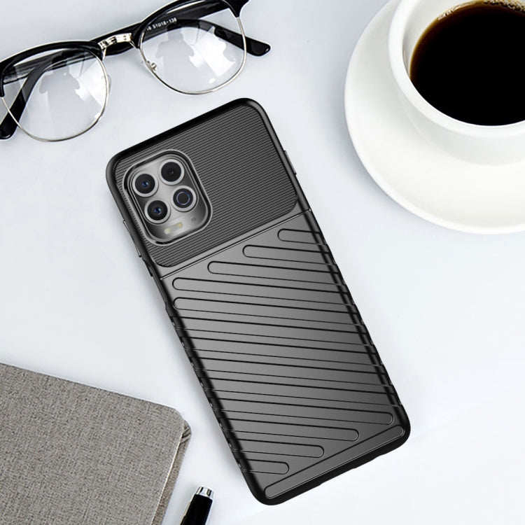 For Motorola Moto Edge S Thunderbolt Shockproof TPU Protective Soft Case(Black)