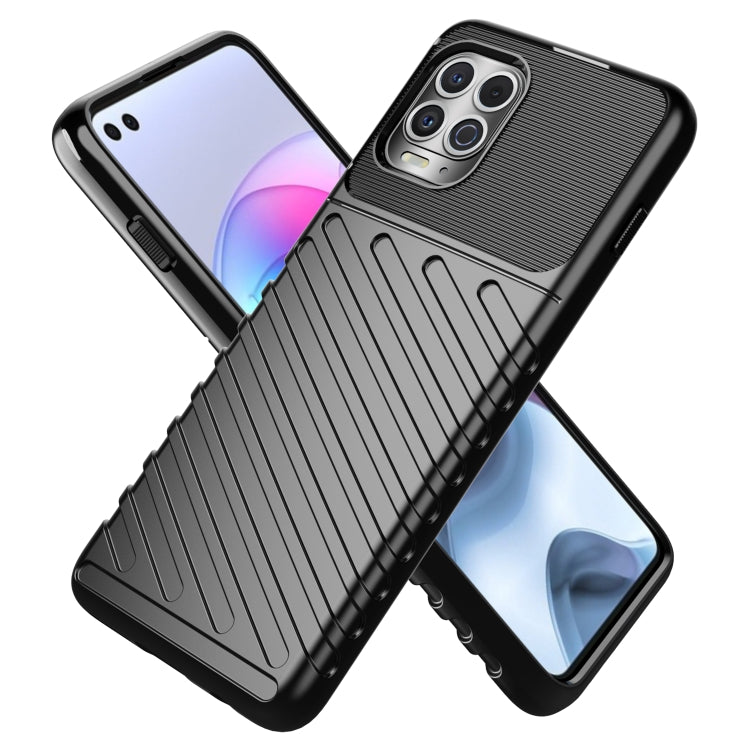 For Motorola Moto Edge S Thunderbolt Shockproof TPU Protective Soft Case(Black)