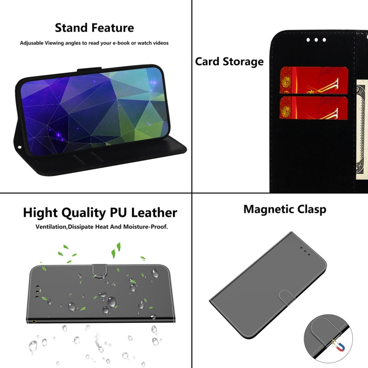 For Nokia 5.4 Lmitated Mirror Surface Horizontal Flip Leather Case with Holder & Card Slots & Wallet & Lanyard