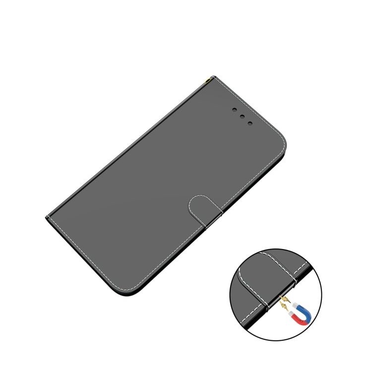 For OnePlus 9 Lmitated Mirror Surface Horizontal Flip Leather Case with Holder & Card Slots & Wallet & Lanyard