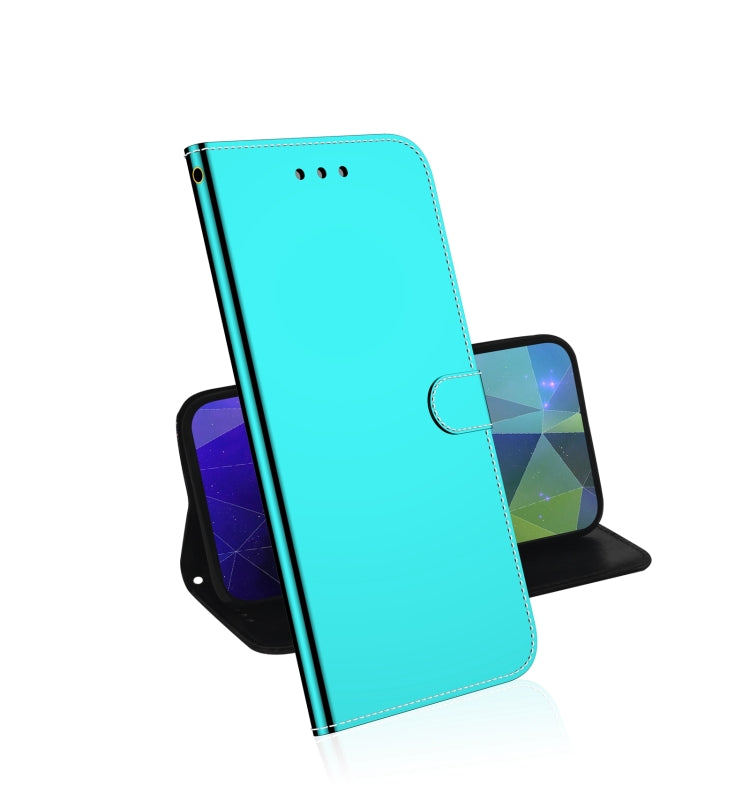 For OnePlus 9 Lmitated Mirror Surface Horizontal Flip Leather Case with Holder & Card Slots & Wallet & Lanyard
