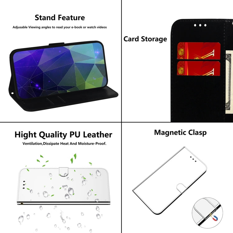 For OnePlus 9 Lmitated Mirror Surface Horizontal Flip Leather Case with Holder & Card Slots & Wallet & Lanyard