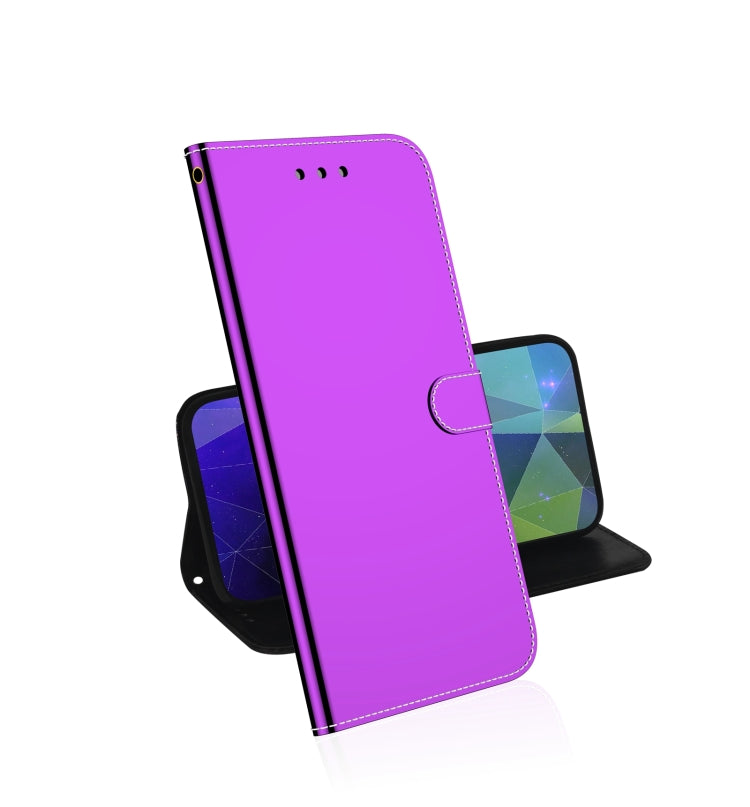 For UMIDIGI A7S Lmitated Mirror Surface Horizontal Flip Leather Case with Holder & Card Slots & Wallet & Lanyard